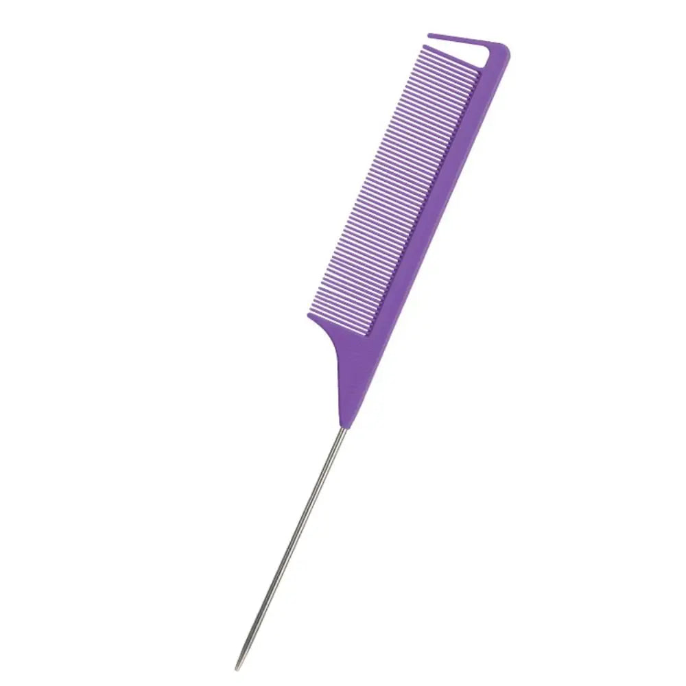 Anti-Static Steel Tip Tail Comb Professional Fine Tooth Hair Styling Tool for Barbers Salon Quality Barber Accessories