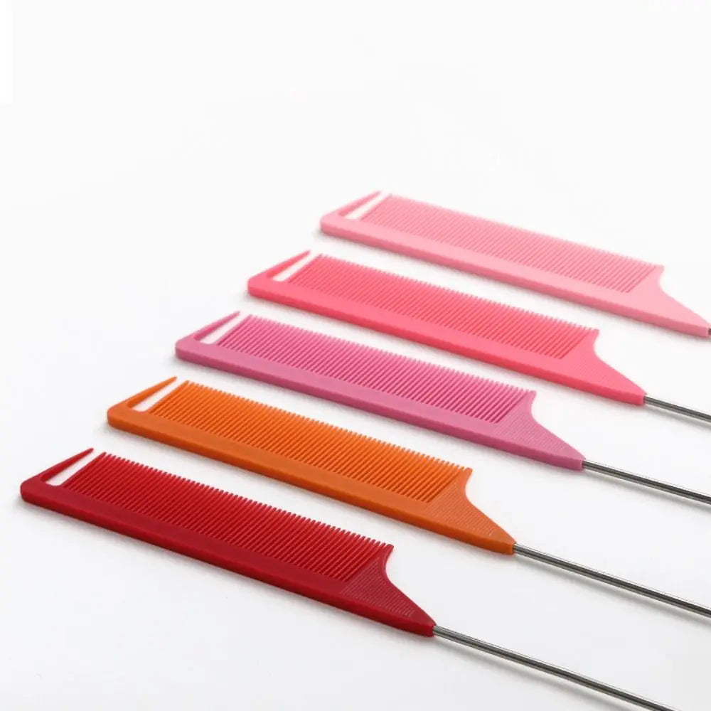 Anti-Static Steel Tip Tail Comb Professional Fine Tooth Hair Styling Tool for Barbers Salon Quality Barber Accessories