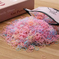 1000Pcs Colorful Small Disposable Hair Bands Scrunchie Girls Elastic Rubber Band Ponytail Holder Hair Accessories Hair Ties