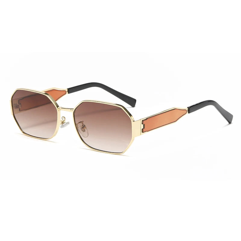 New Fashion Vintage Sunglasses Women Men Brand Designer Retro Metal Rectangle Sun Glasses Female Male Popular Black Eyewear
