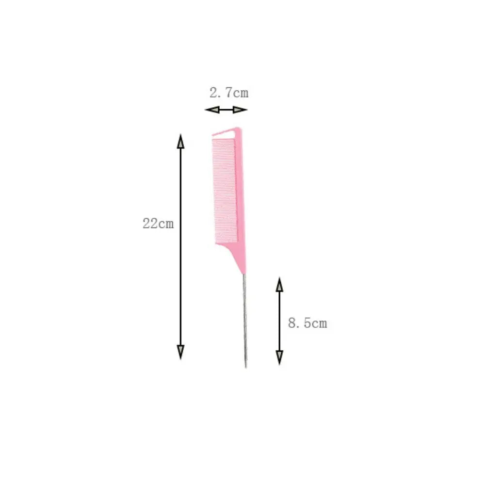 Anti-Static Steel Tip Tail Comb Professional Fine Tooth Hair Styling Tool for Barbers Salon Quality Barber Accessories